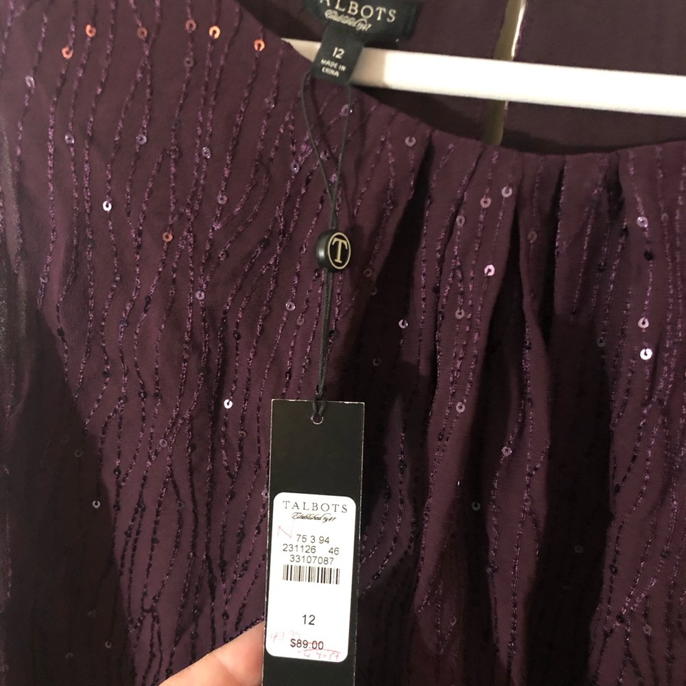 NWT Talbots beaded top - Picture 2 of 2